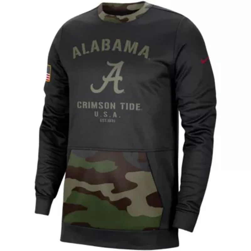 Alabama Crimson Tide NCAA Nike Military Appreciation Performance Pullover Sweatshirt