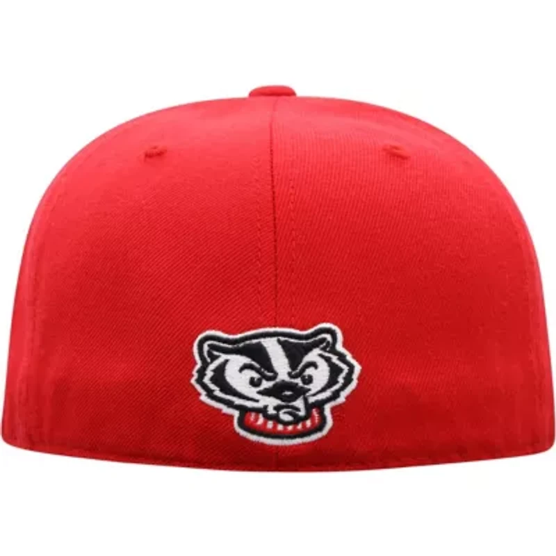 NCAA Wisconsin Badgers Team Color Fitted Hat