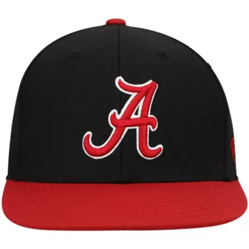 Alabama Crimson Tide NCAA Black/Crimson Team Color Two-Tone Fitted Hat
