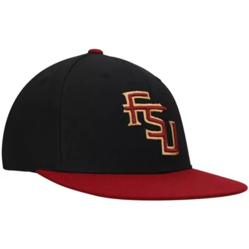 NCAA Black/Garnet Florida State Seminoles Team Color Two-Tone Fitted Hat