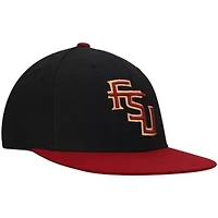 NCAA Black/Garnet Florida State Seminoles Team Color Two-Tone Fitted Hat