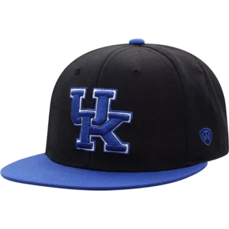NCAA Black/Royal Kentucky Wildcats Team Color Two-Tone Fitted Hat