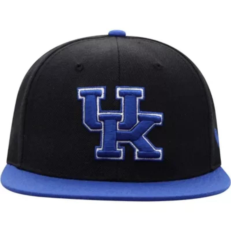 NCAA Black/Royal Kentucky Wildcats Team Color Two-Tone Fitted Hat