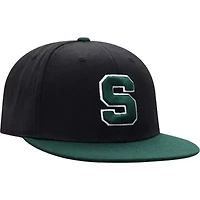 NCAA Black/Green Michigan State Spartans Team Color Two-Tone Fitted Hat