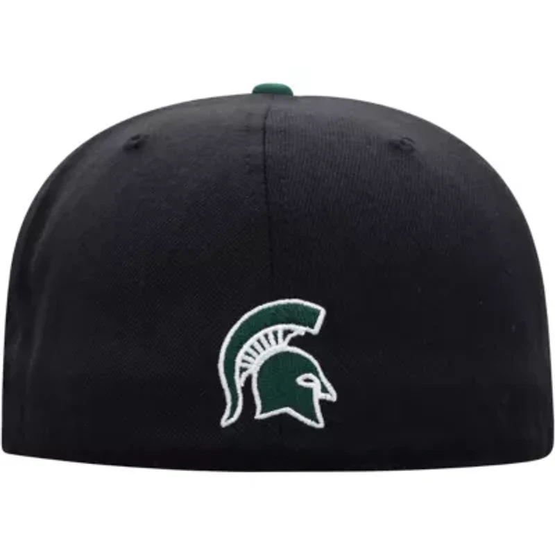 NCAA Black/Green Michigan State Spartans Team Color Two-Tone Fitted Hat