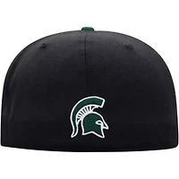 NCAA Black/Green Michigan State Spartans Team Color Two-Tone Fitted Hat