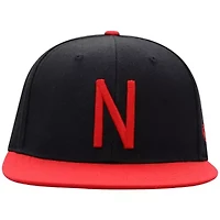 NCAA Black/Scarlet Nebraska Huskers Team Color Two-Tone Fitted Hat
