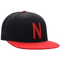 NCAA Black/Scarlet Nebraska Huskers Team Color Two-Tone Fitted Hat
