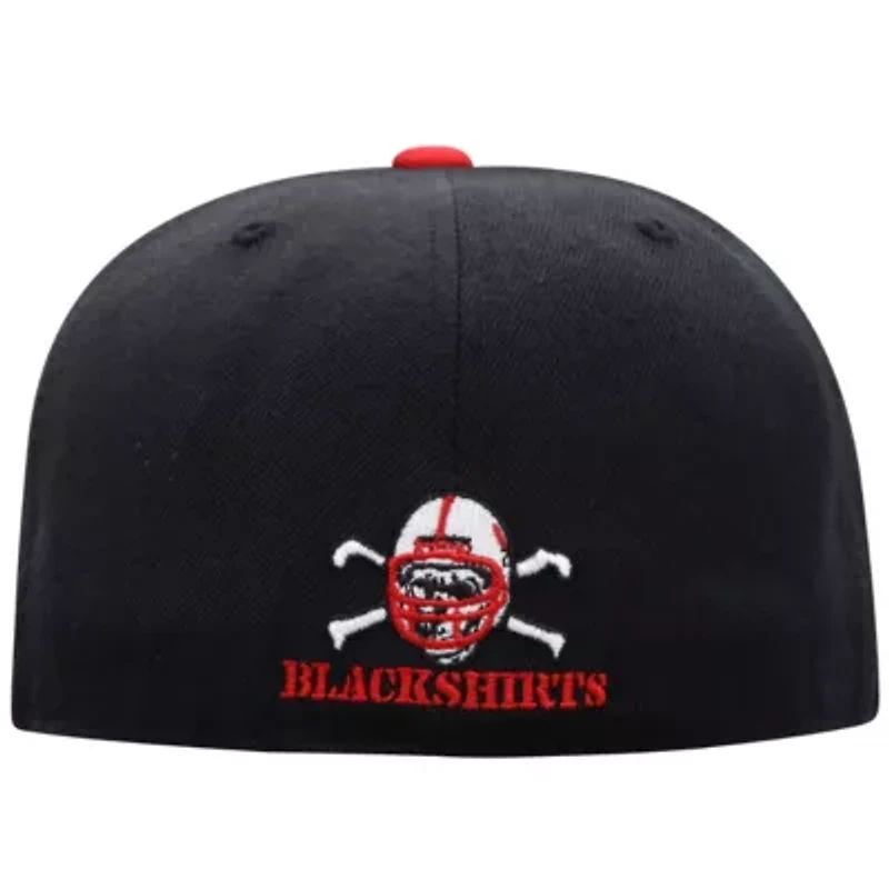 NCAA Black/Scarlet Nebraska Huskers Team Color Two-Tone Fitted Hat