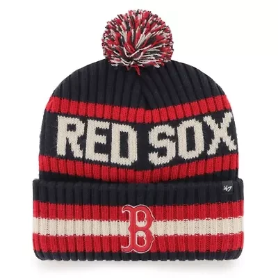Boston Red Sox MLB Boston Sox Bering Cuffed Knit Hat with Pom