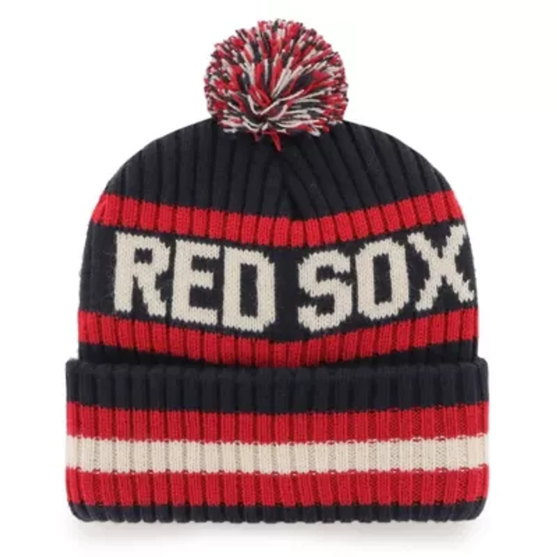 Boston Red Sox MLB Boston Sox Bering Cuffed Knit Hat with Pom