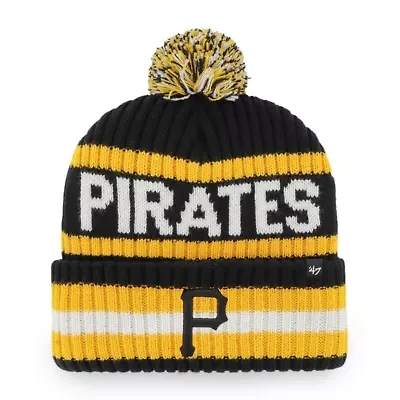 MLB Pittsburgh Pirates Bering Cuffed Knit Hat with Pom