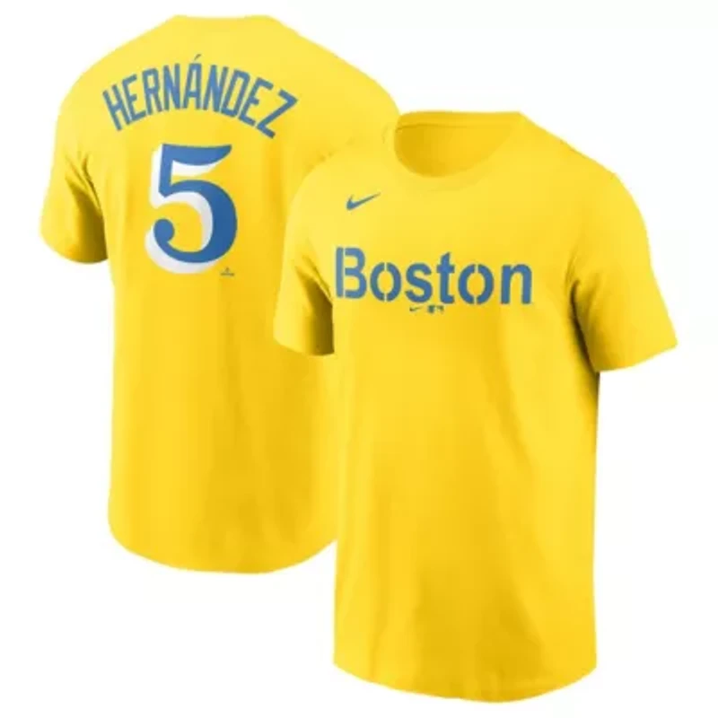 Boston Red Sox MLB Nike Enrique Hernandez City Connect Name & Number T-Shirt
