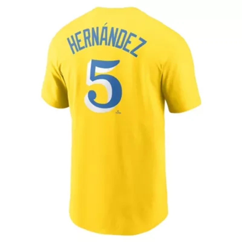 Boston Red Sox MLB Nike Enrique Hernandez City Connect Name & Number T-Shirt