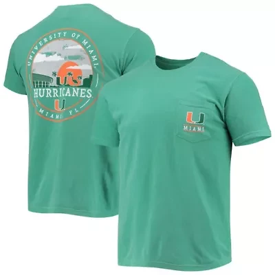 Miami (FL) Hurricanes NCAA Circle Campus Scene T-Shirt
