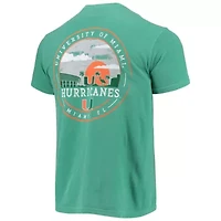 Miami (FL) Hurricanes NCAA Circle Campus Scene T-Shirt