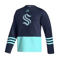 NHL Deep Sea Seattle Kraken Logo AEROREADY Pullover Sweater