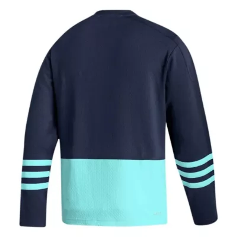 NHL Deep Sea Seattle Kraken Logo AEROREADY Pullover Sweater