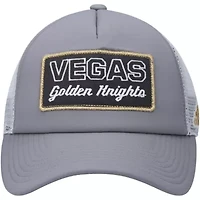 NHL Gray/White Vegas Golden Knights Locker Room Foam Trucker Snapback Hat