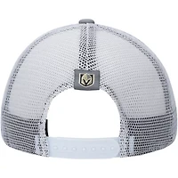 NHL Gray/White Vegas Golden Knights Locker Room Foam Trucker Snapback Hat