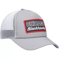 NHL Gray/White Chicago Blackhawks Locker Room Foam Trucker Snapback Hat