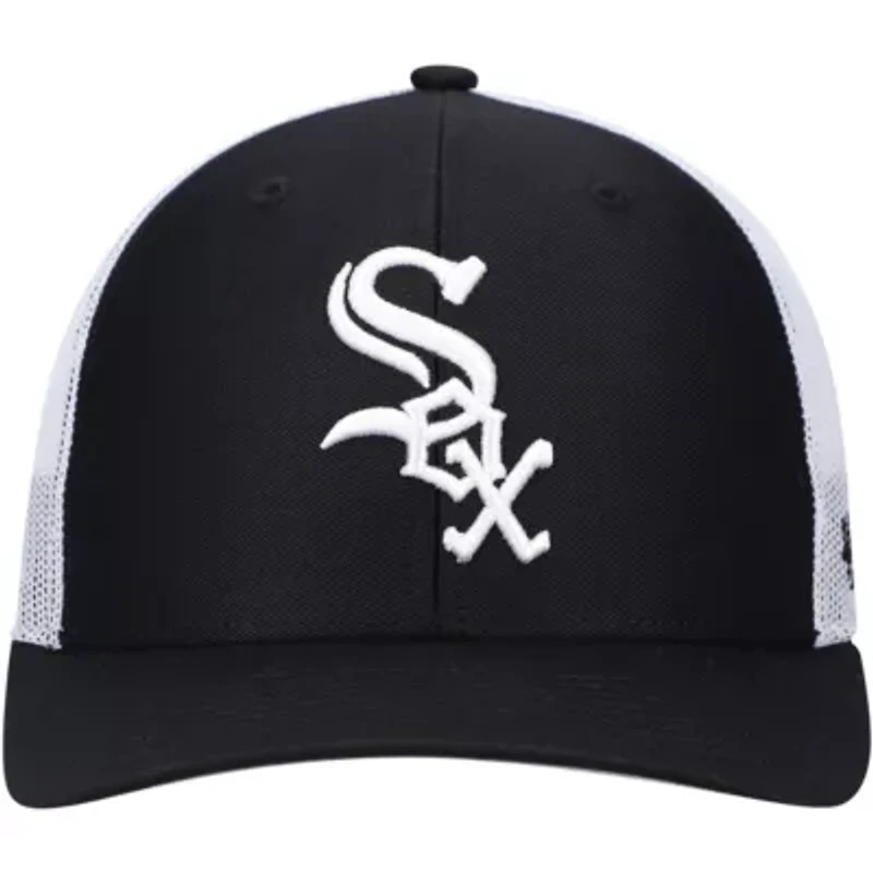 Chicago White Sox MLB Black/White Chicago Sox Primary Logo Trucker Snapback Hat