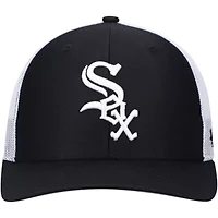 Chicago White Sox MLB Black/White Chicago Sox Primary Logo Trucker Snapback Hat