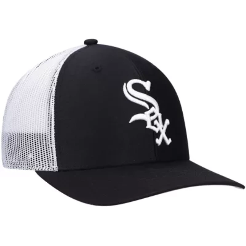 Chicago White Sox MLB Black/White Chicago Sox Primary Logo Trucker Snapback Hat