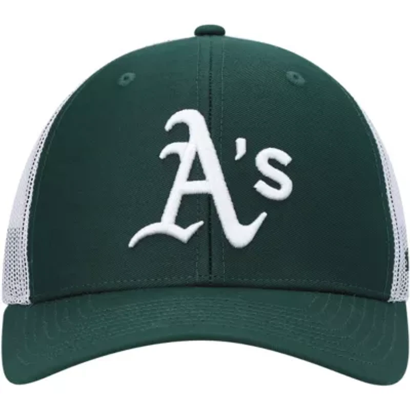 Oakland Athletics MLB Green/White Athletics Primary Logo Trucker Snapback Hat