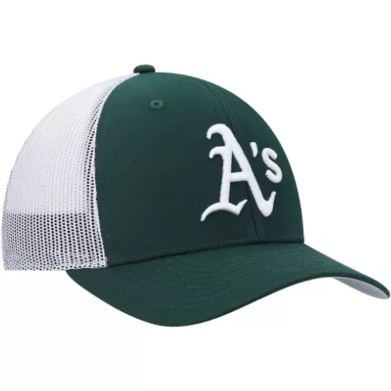 Oakland Athletics MLB Green/White Athletics Primary Logo Trucker Snapback Hat