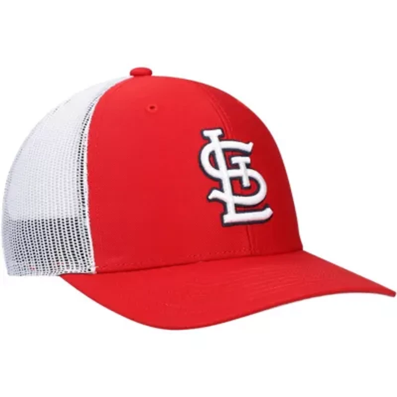 MLB Red/White St. Louis Cardinals Primary Logo Trucker Snapback Hat