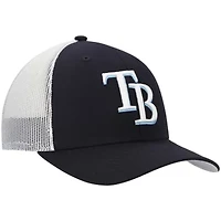 MLB Navy/White Tampa Bay Rays Primary Logo Trucker Snapback Hat