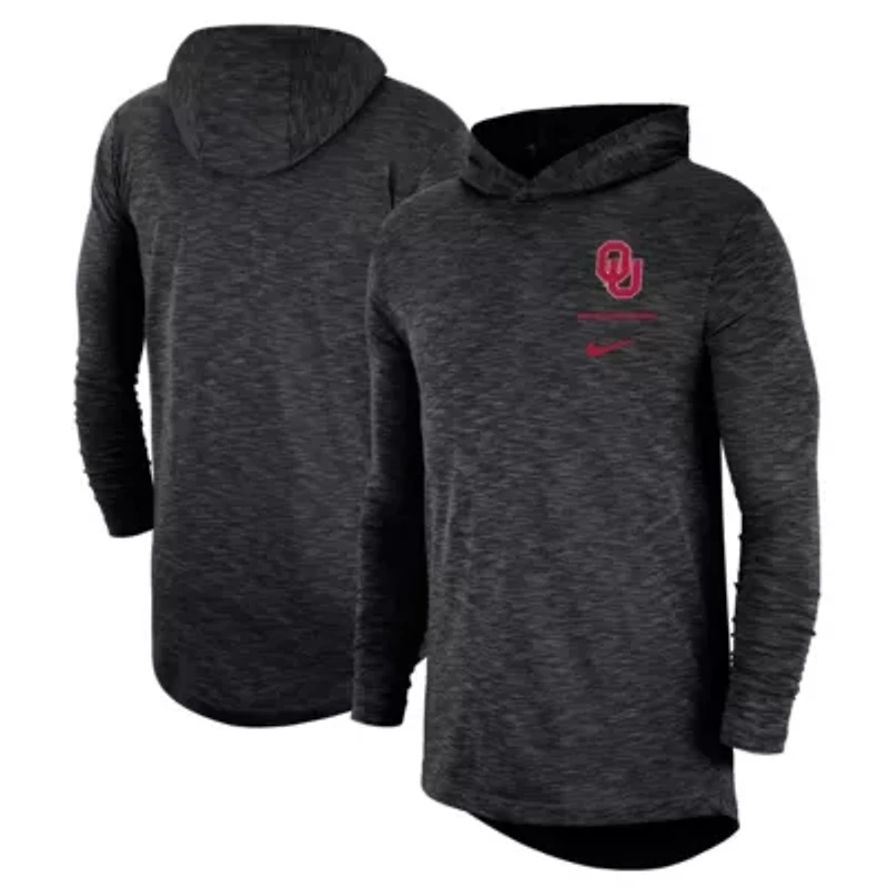 NCAA Nike Oklahoma Sooners Slub Performance Long Sleeve Hoodie T-Shirt