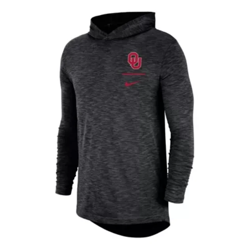 NCAA Nike Oklahoma Sooners Slub Performance Long Sleeve Hoodie T-Shirt