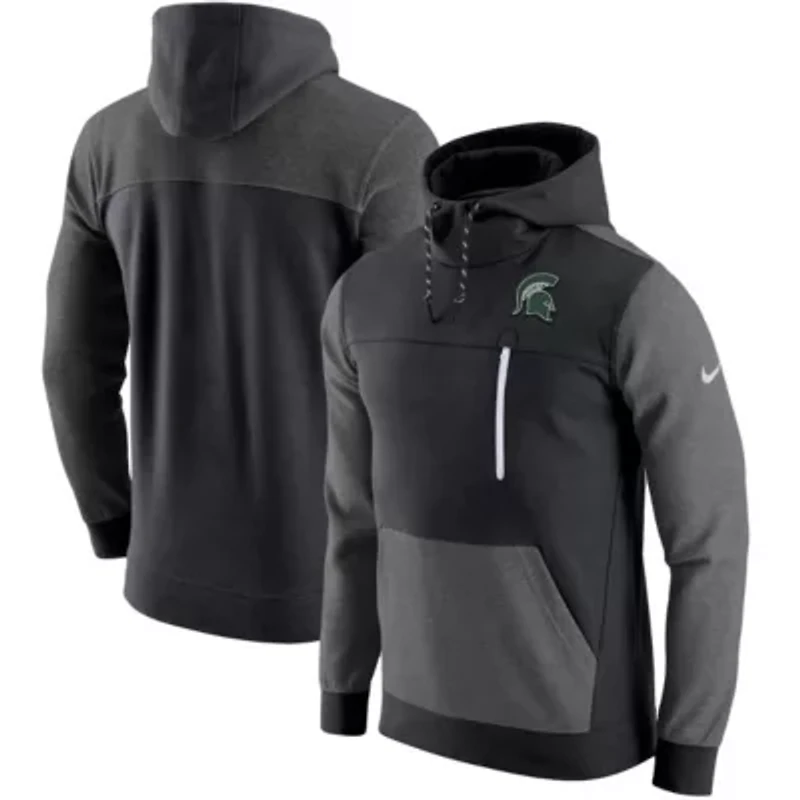 NCAA Nike Michigan State Spartans AV-15 2.0 Slim Fit Pullover Hoodie