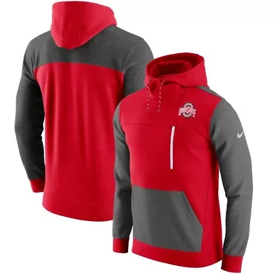 NCAA Nike Ohio State Buckeyes AV-15 2.0 Slim Fit Pullover Hoodie