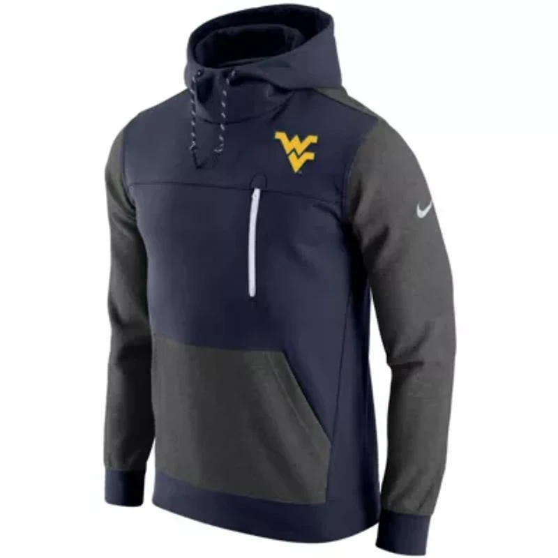 NCAA Nike West Virginia Mountaineers AV-15 2.0 Slim Fit Pullover Hoodie