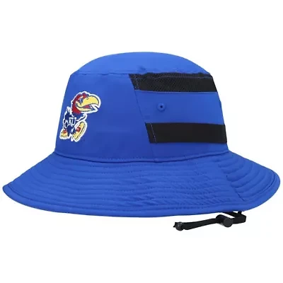 NCAA Kansas Jayhawks 2021 Sideline AEROREADY Bucket Hat