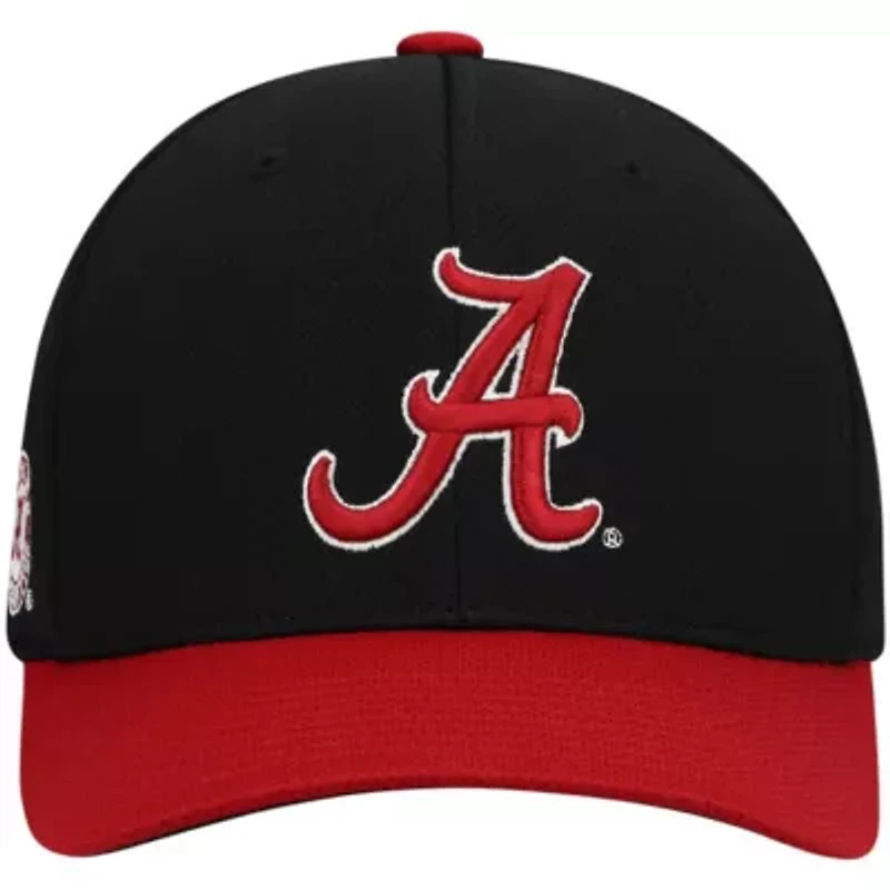 Alabama Crimson Tide NCAA Black/Crimson Two-Tone Reflex Hybrid Tech Flex Hat