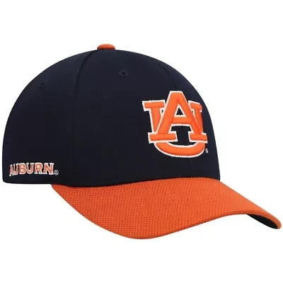 NCAA Navy/Orange Auburn Tigers Two-Tone Reflex Hybrid Tech Flex Hat