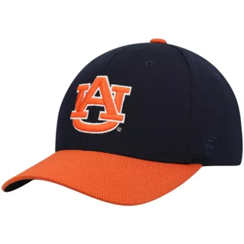 NCAA Navy/Orange Auburn Tigers Two-Tone Reflex Hybrid Tech Flex Hat