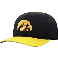 NCAA Black/Gold Iowa Hawkeyes Two-Tone Reflex Hybrid Tech Flex Hat