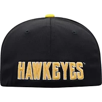 NCAA Black/Gold Iowa Hawkeyes Two-Tone Reflex Hybrid Tech Flex Hat