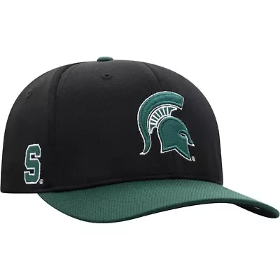 NCAA Black/Green Michigan State Spartans Two-Tone Reflex Hybrid Tech Flex Hat