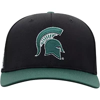 NCAA Black/Green Michigan State Spartans Two-Tone Reflex Hybrid Tech Flex Hat