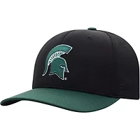 NCAA Black/Green Michigan State Spartans Two-Tone Reflex Hybrid Tech Flex Hat
