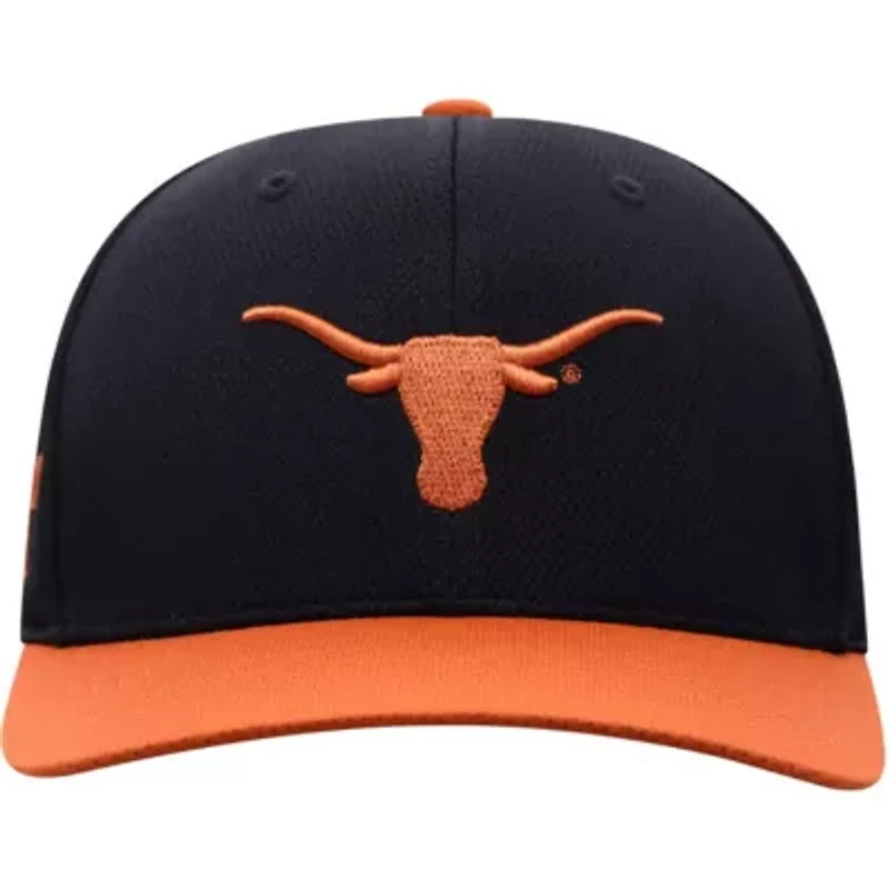 NCAA Black/Texas Texas Longhorns Two-Tone Reflex Hybrid Tech Flex Hat