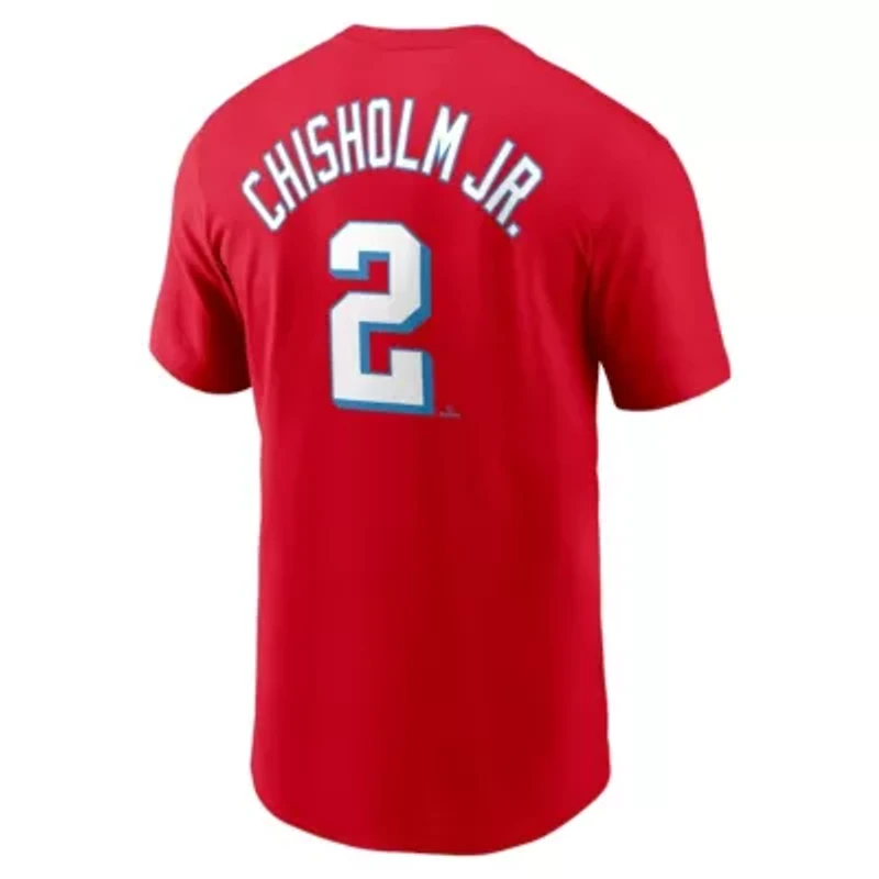MLB Nike Jazz Chisholm Miami Marlins City Connect Name & Number T-Shirt