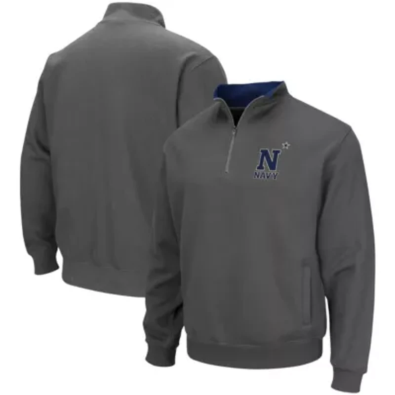 Navy Midshipmen NCAA Tortugas Team Logo Quarter-Zip Jacket