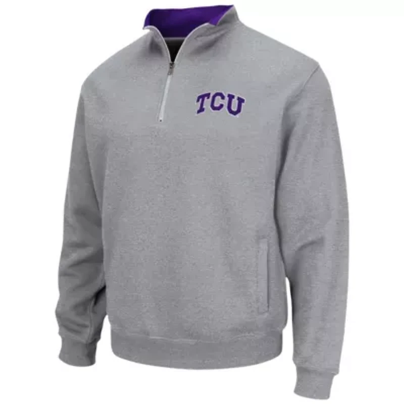 NCAA ed TCU Horned Frogs Tortugas Team Logo Quarter-Zip Jacket